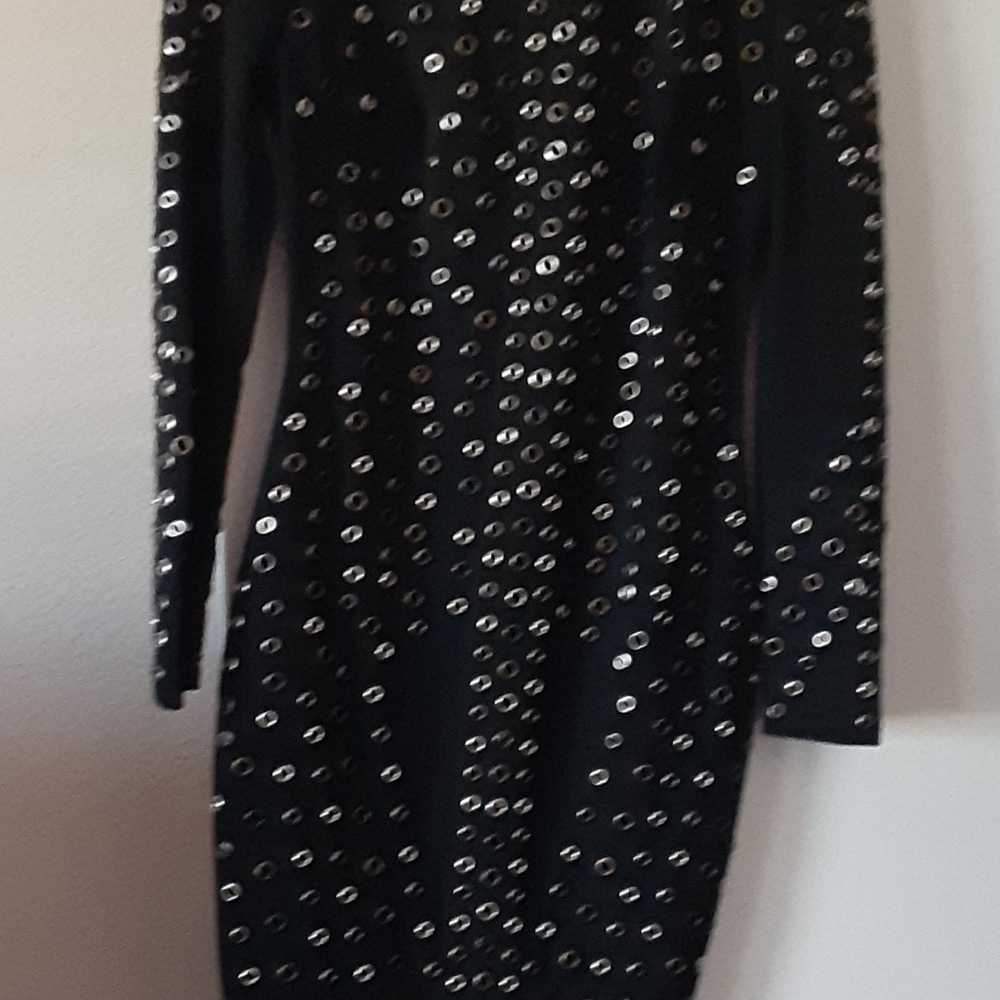 Boutique grommet bodycon dress in black size 10
